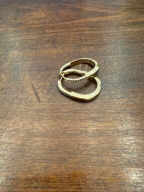 Designer Inspired Gold-Tone Hoop Earrings - Elegant Women’s Jewelry